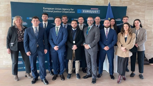 Visita a Eurojust de los alumnos Erasmus Plus del Centro Universitario de la Guardia Civil