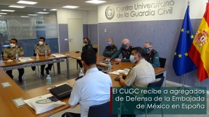 El CUGC recibe a agregados de Defensa de la Embajada de México en España